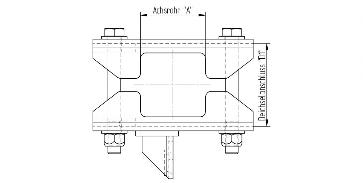 Kit brides avec vis avec support câble Knott 208179.001