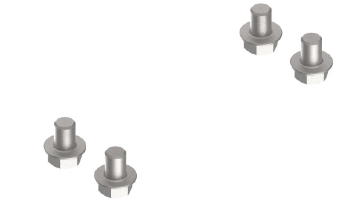 Commande de freinage à inertie, jeu de vis pour palier de guidage Knott 208372.001