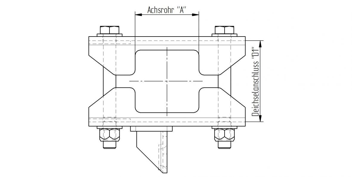 Kit brides avec vis avec support câble Knott 208627.001