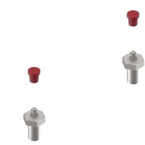 Commande de freinage à inertie, jeu de vis pour palier de guidage Knott 210101.001