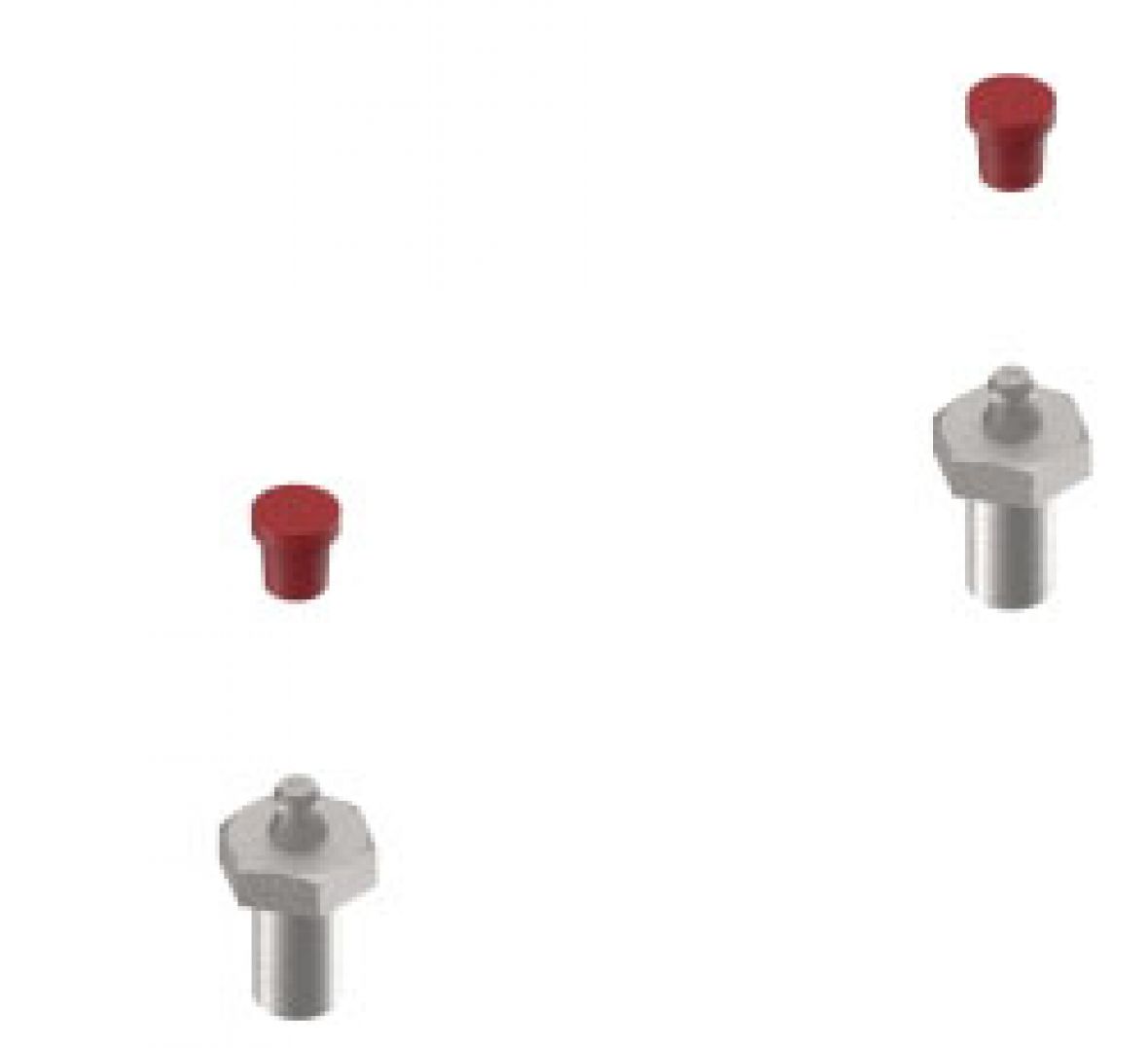 Commande de freinage à inertie, jeu de vis pour palier de guidage Knott 210101.001