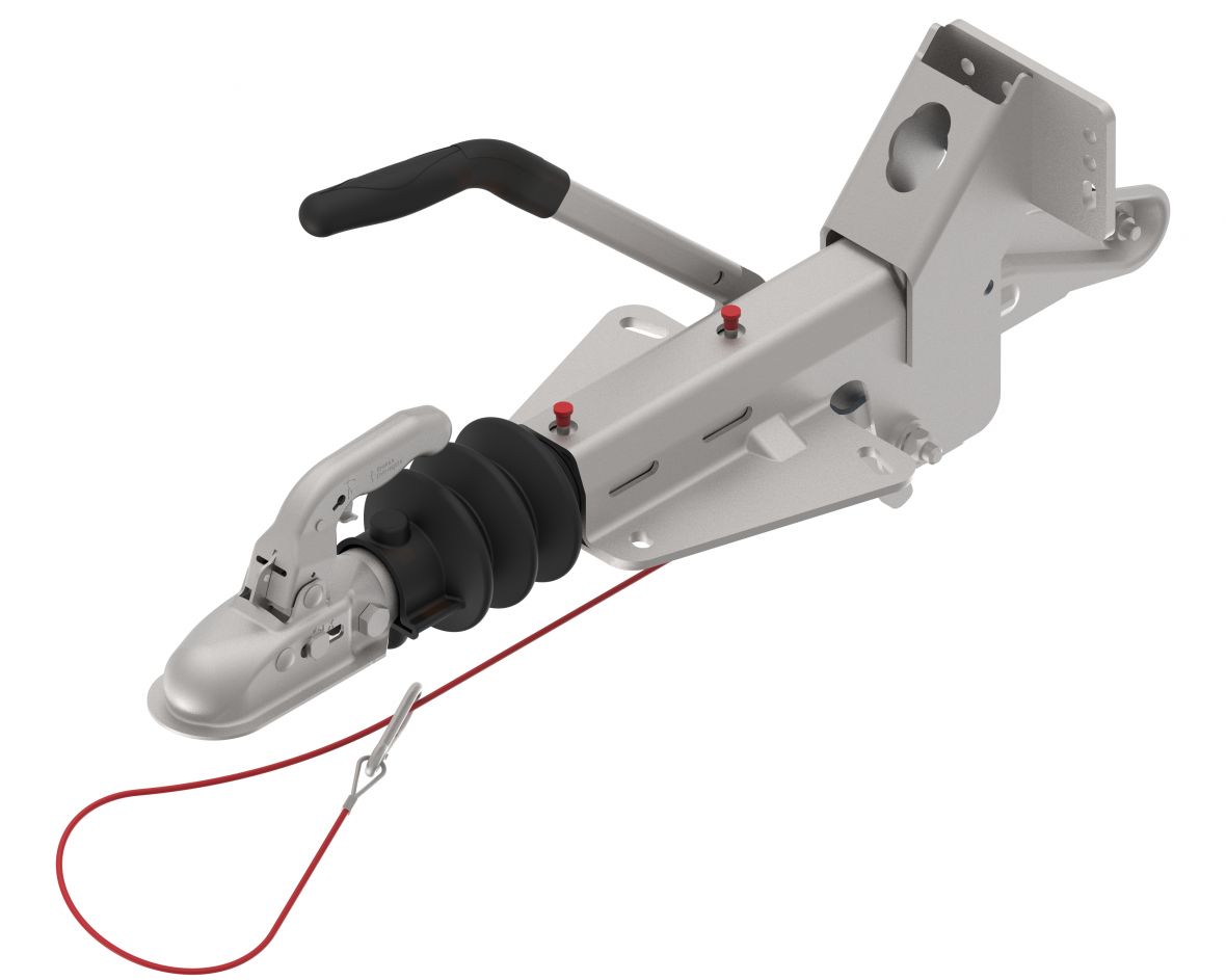 Commande de frein KF27-B avec console roue jockey Knott 204300.001