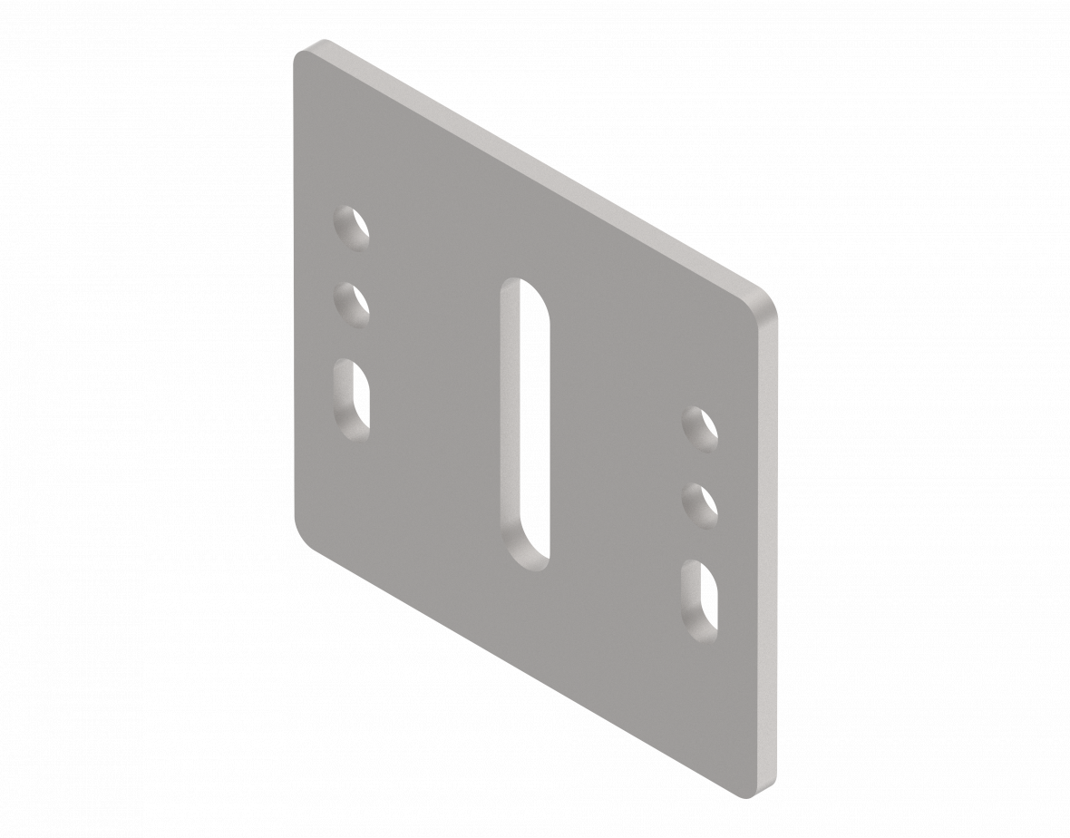 Support roue jockey pour tube 60×60 à 80×80 Knott 210877.001
