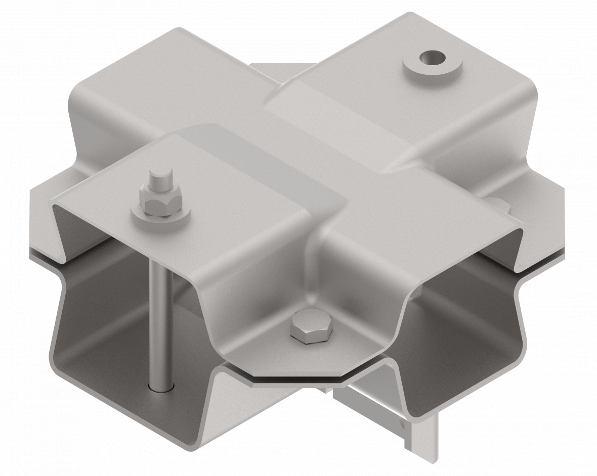Kit brides avec vis avec support câble tandem Knott 400025.001
