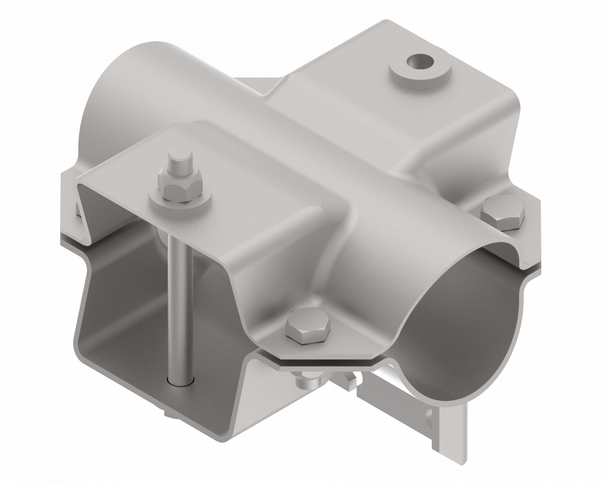 Kit brides avec vis avec support câble tandem Knott 400037.001