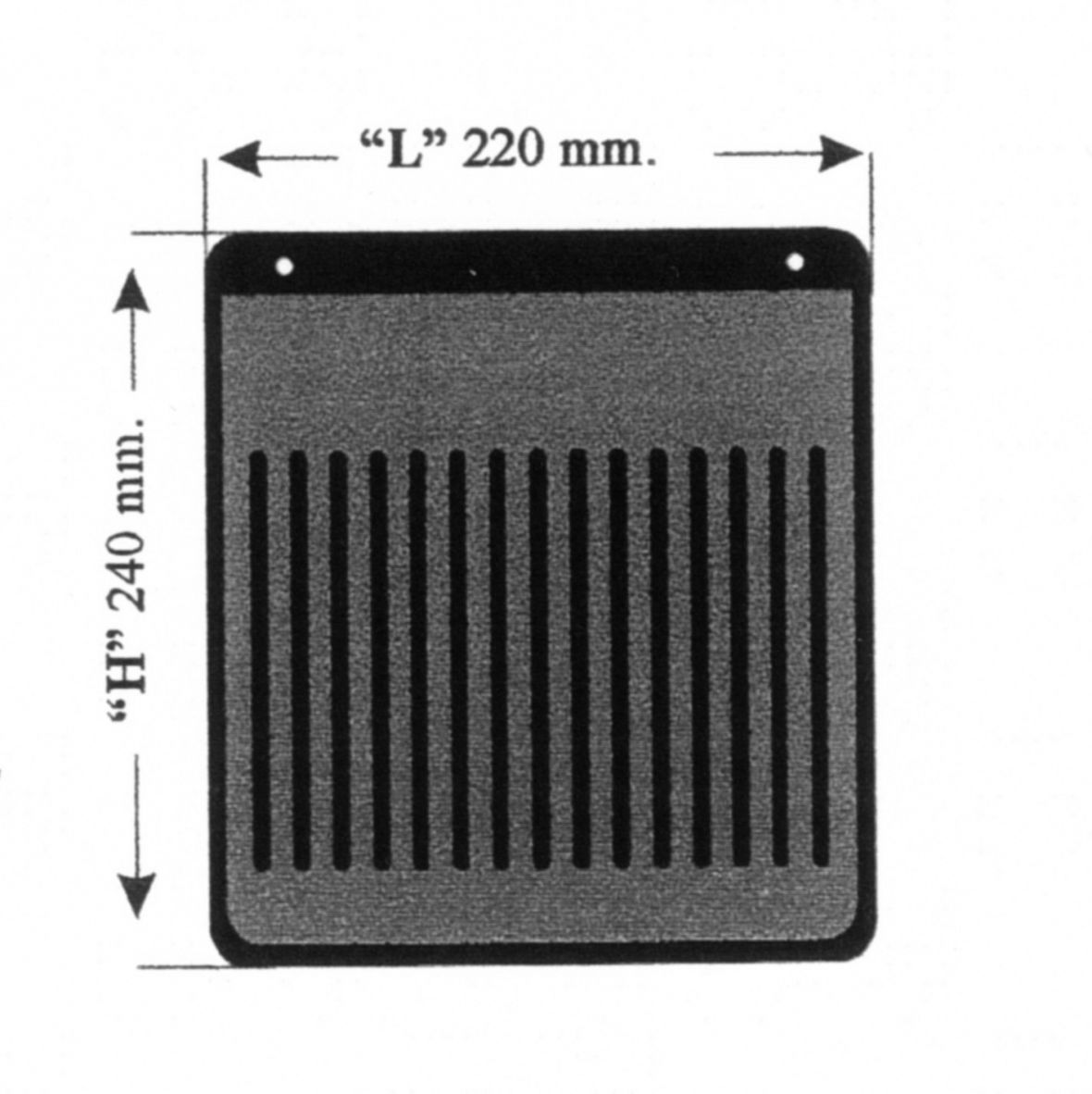 Bavette 220 mm avec fixation Knott 400086.084