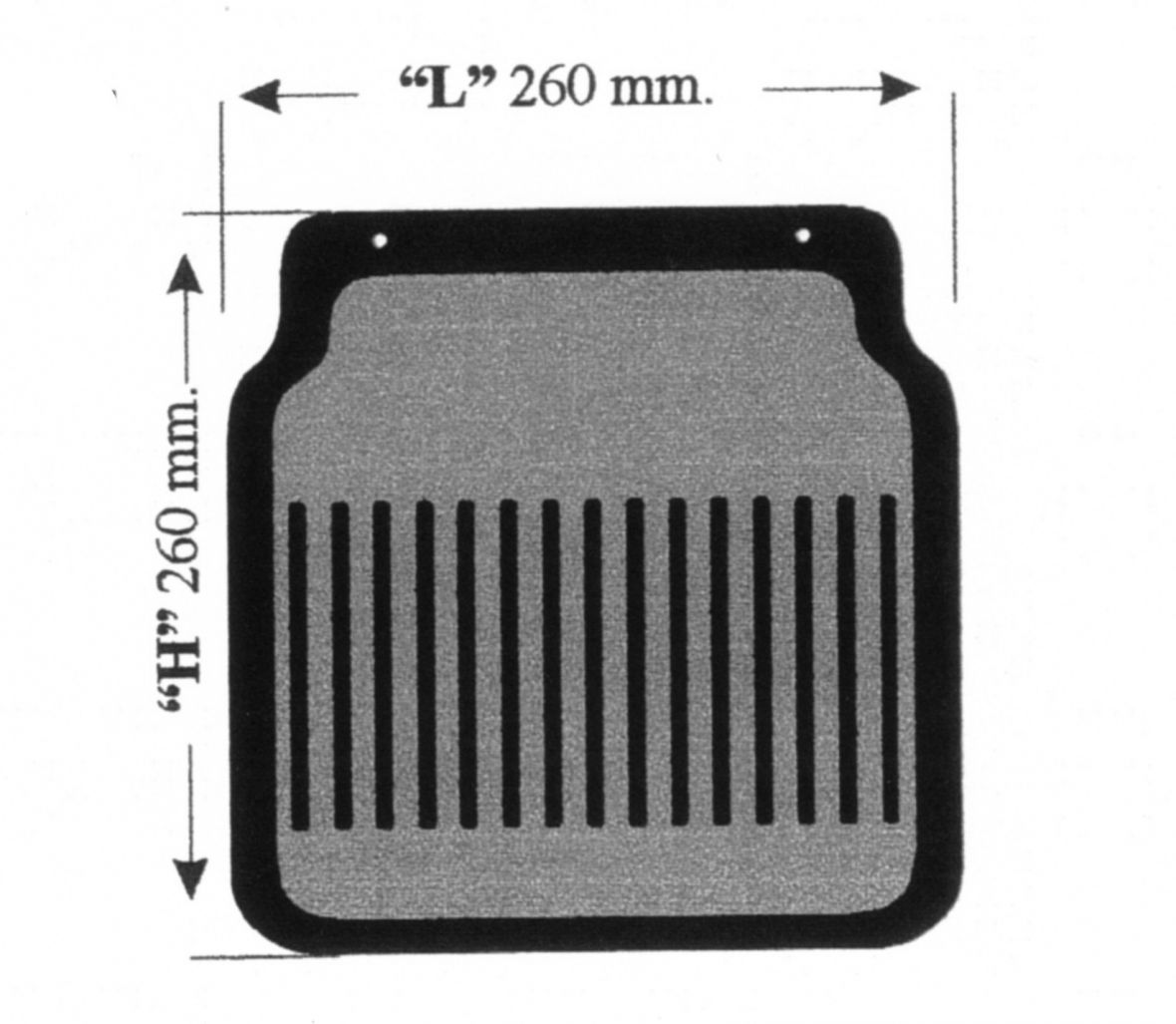 Bavette 260 mm avec fixation Knott 400086.085