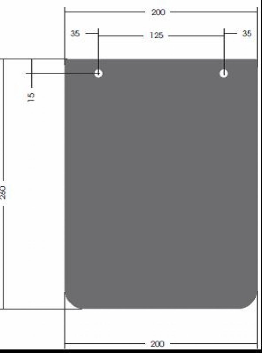 Bavette lisse 200 mm Knott 400086.261