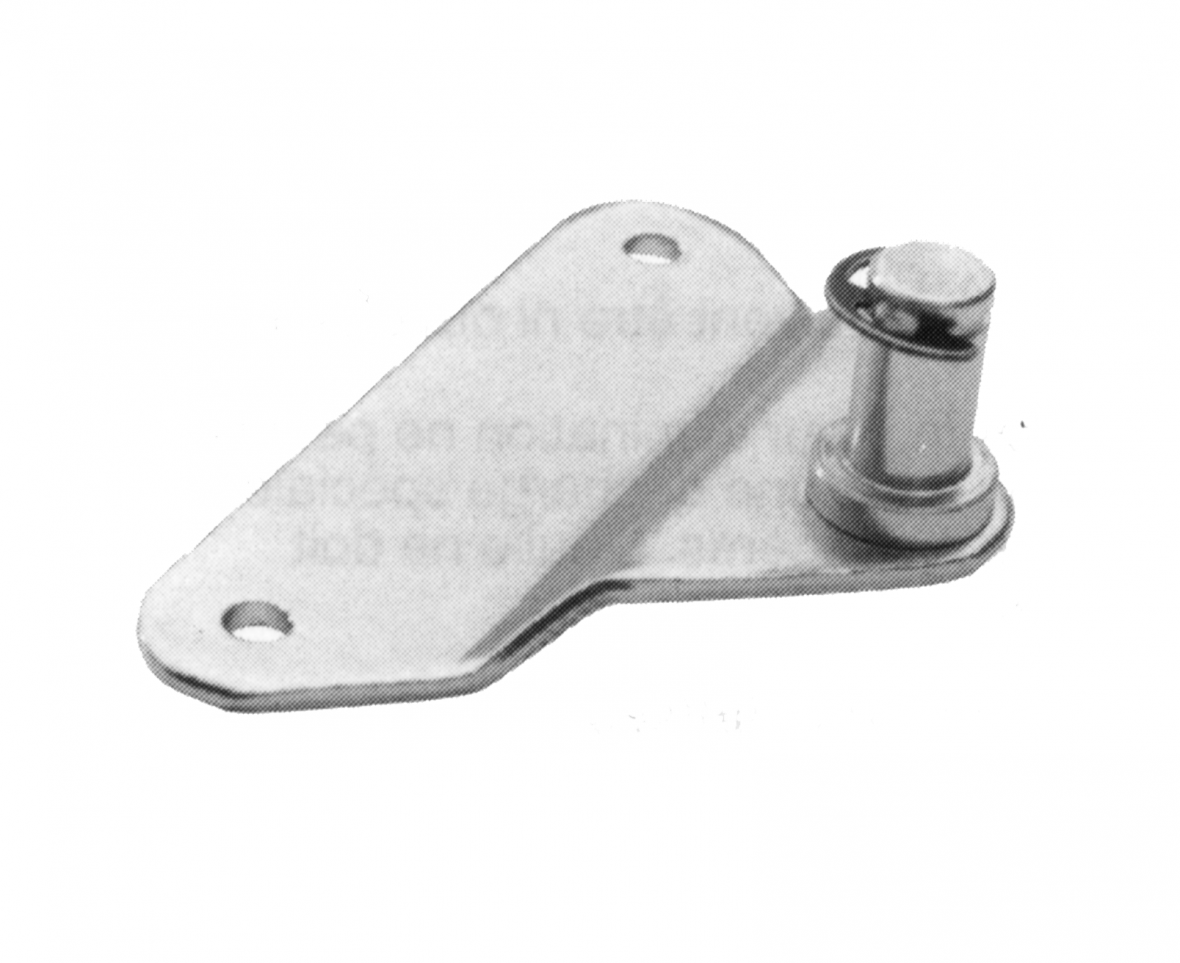 Befestigungsplatte avec Zapfen zingué — A: 8 mm Knott 402906.001