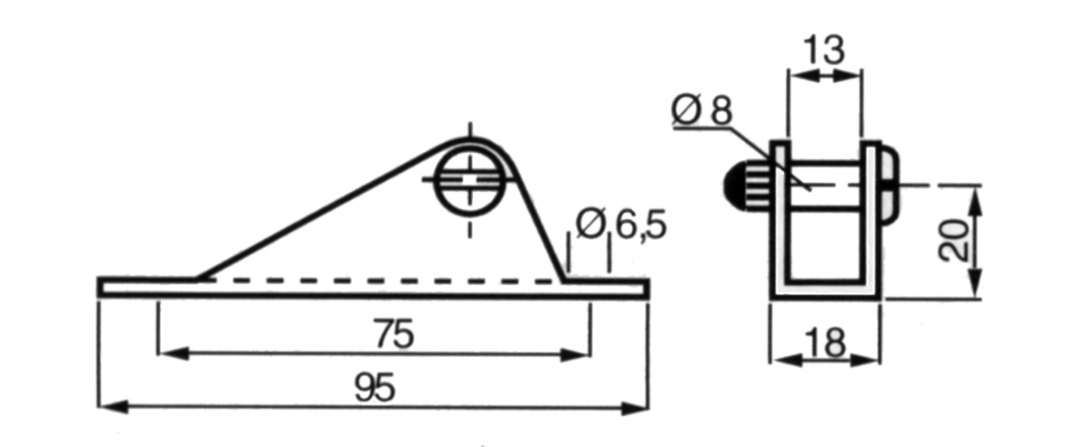 Anschlussbügel zingué Knott 402909.001