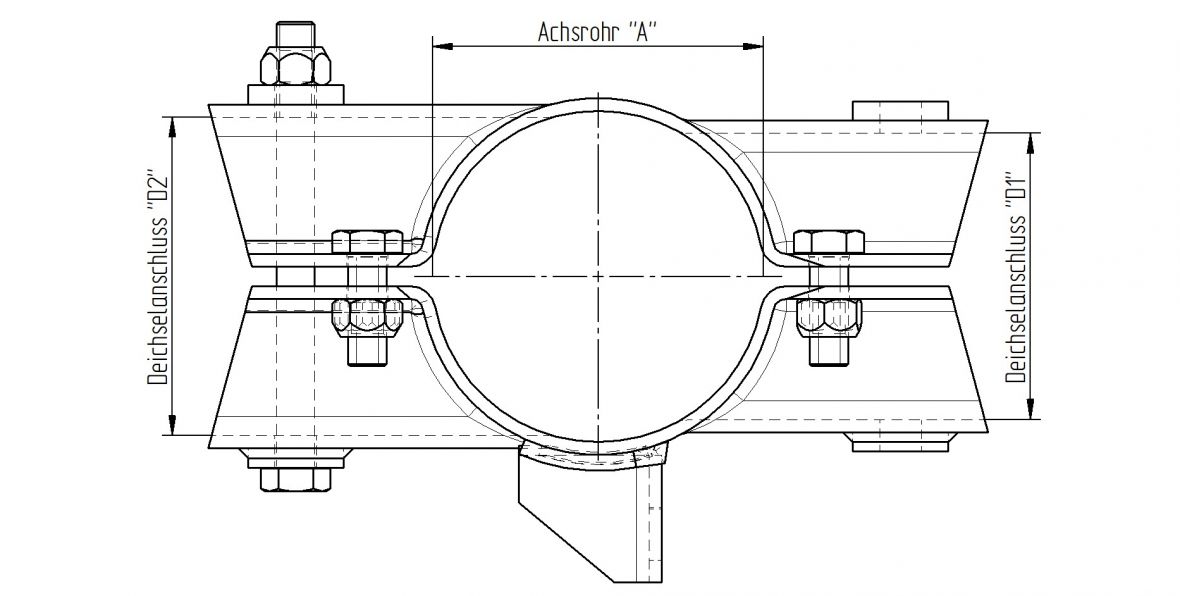 Kit brides avec vis avec support câble S Knott 403611.001
