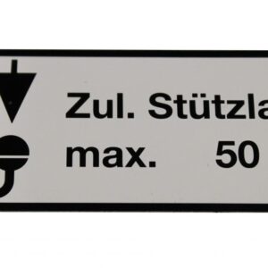 Plaque de charge d’appui adhésive 65x30mm 50kg Knott 404441.001