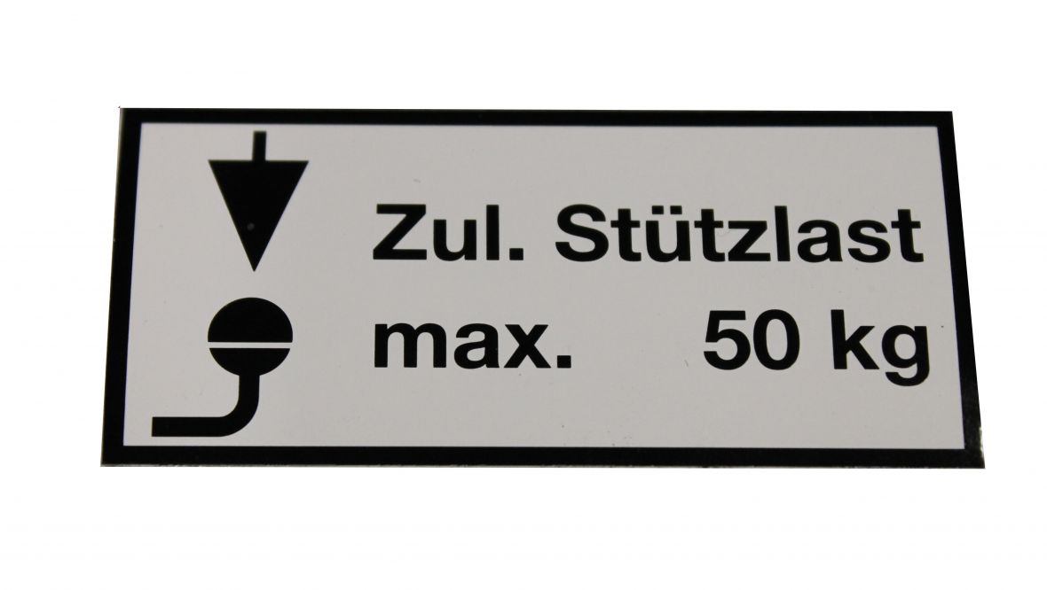 Plaque de charge d’appui adhésive 65x30mm 50kg Knott 404441.001