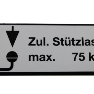Plaque de charge d’appui adhésive 65x30mm 75kg Knott 404442.001