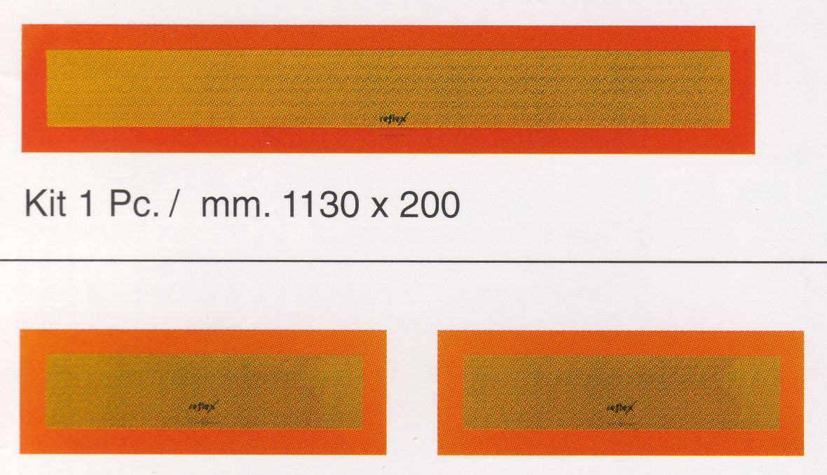 Panneau de marquage arrière ECE70 1130×200 mm Knott 404947.001