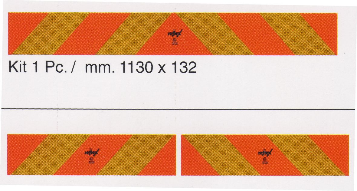 Panneau de marquage arrière ECE70 1130×132 mm Knott 404952.001