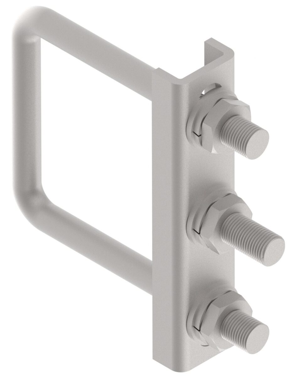 Fixation support roue jockey tube carré Knott 406566.001