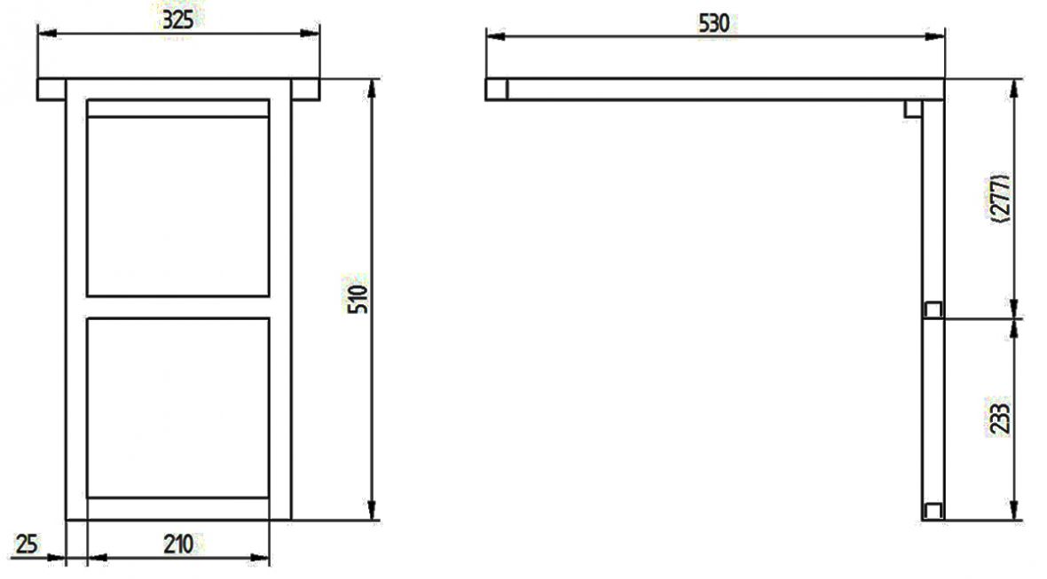 Escalier extensible 2 marches Knott 406684.001