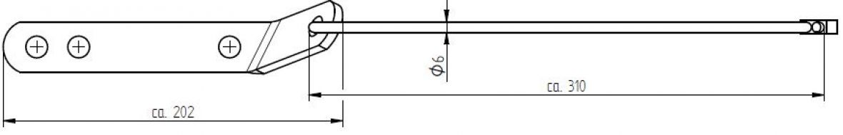 Câble de sécurité avec étrier galvanisé 750 kg Knott 407822.001