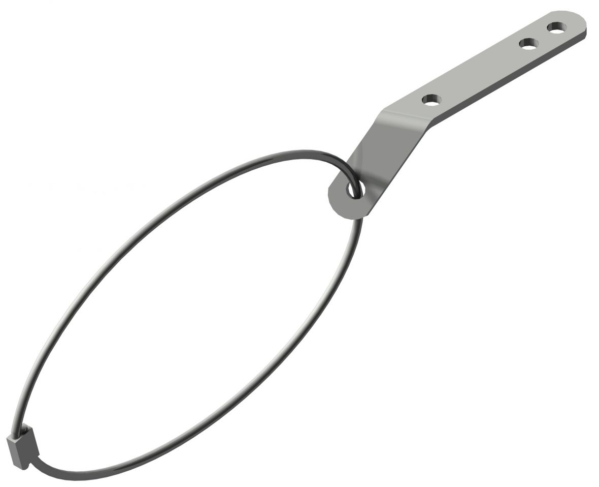 Câble de sécurité avec étrier galvanisé 750 kg Knott 407822.001