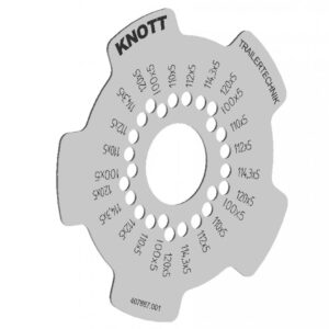 Gabarit entraxe 5 trous Knott 407887.001