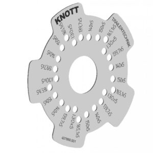 Gabarit entraxe 5 trous Knott 407888.001