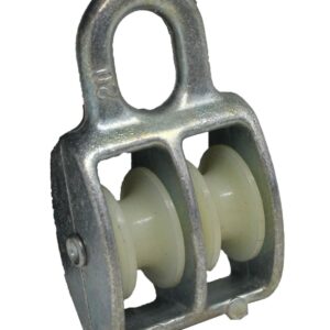 Double poulie avec rouleau nylon 5 mm ; 225 kg Knott 408848.001