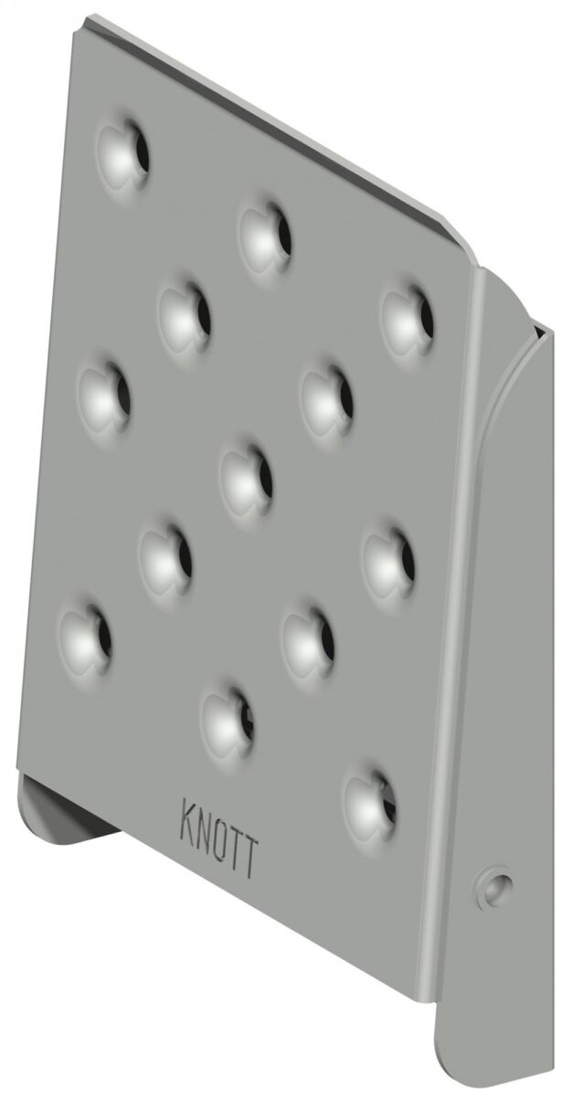 Einsteigbügel zingué — L: 405 mm; B: 240 mm Knott 408949.001