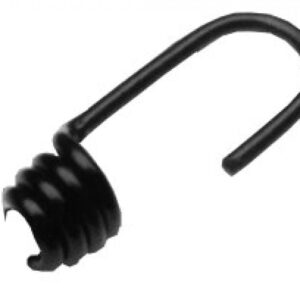 Crochet spiralé noir pour corde élastique 6mm Knott 408980.001