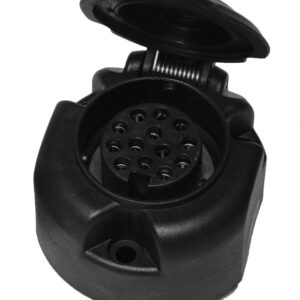Prise 13 pôles plastique connexion à vis avec antibrouillard Knott 401403.001