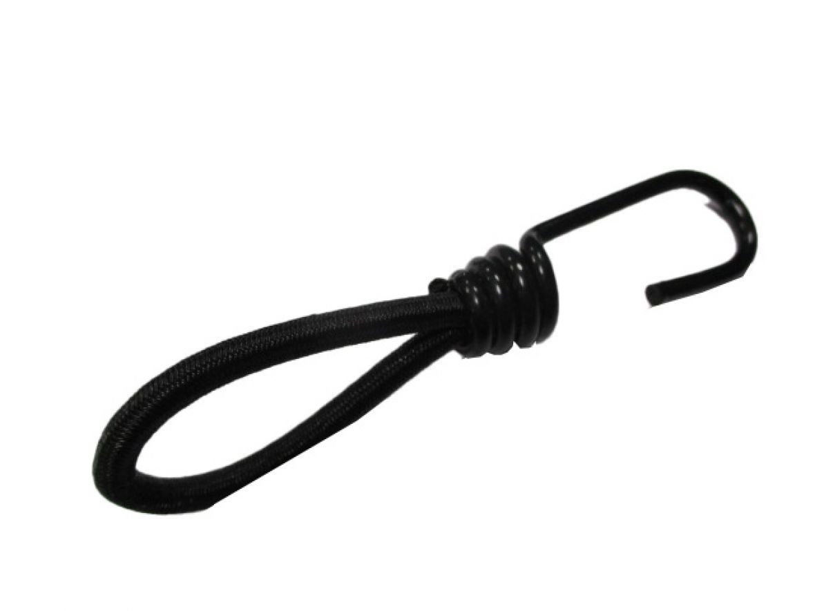 Élastique avec crochet spirale noir Knott 409320.001