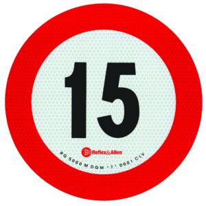 Plaque de vitesse 15 km/h (Autriche/Italie) Knott 411260.015