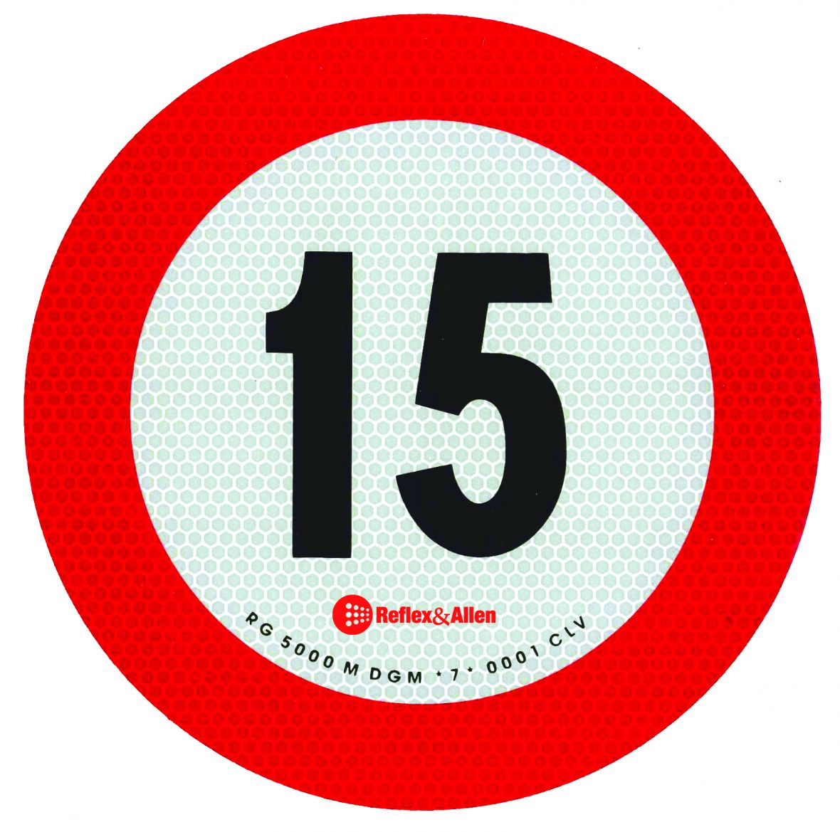 Plaque de vitesse 15 km/h (Autriche/Italie) Knott 411260.015
