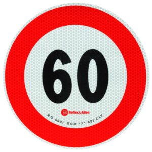 Plaque de vitesse 60 km/h (Autriche/Italie) Knott 411260.060