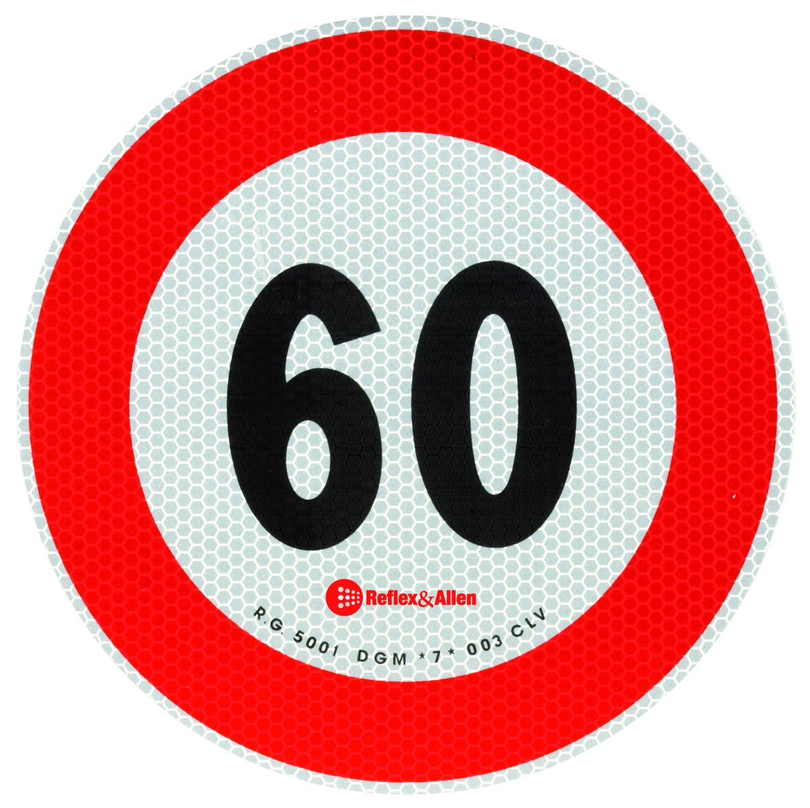 Plaque de vitesse 60 km/h (Autriche/Italie) Knott 411260.060