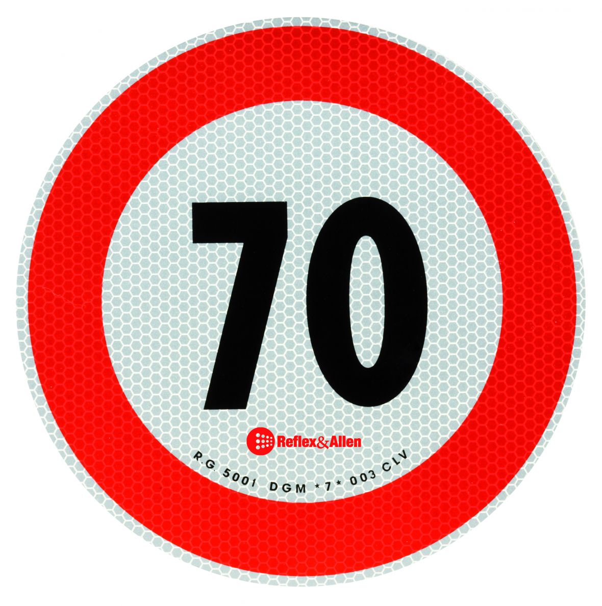 Plaque de vitesse 70 km/h (Autriche/Italie) Knott 411260.070