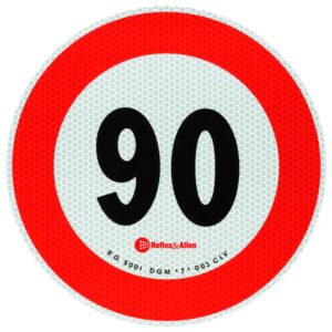 Plaque de vitesse 90 km/h (Autriche/Italie) Knott 411260.090