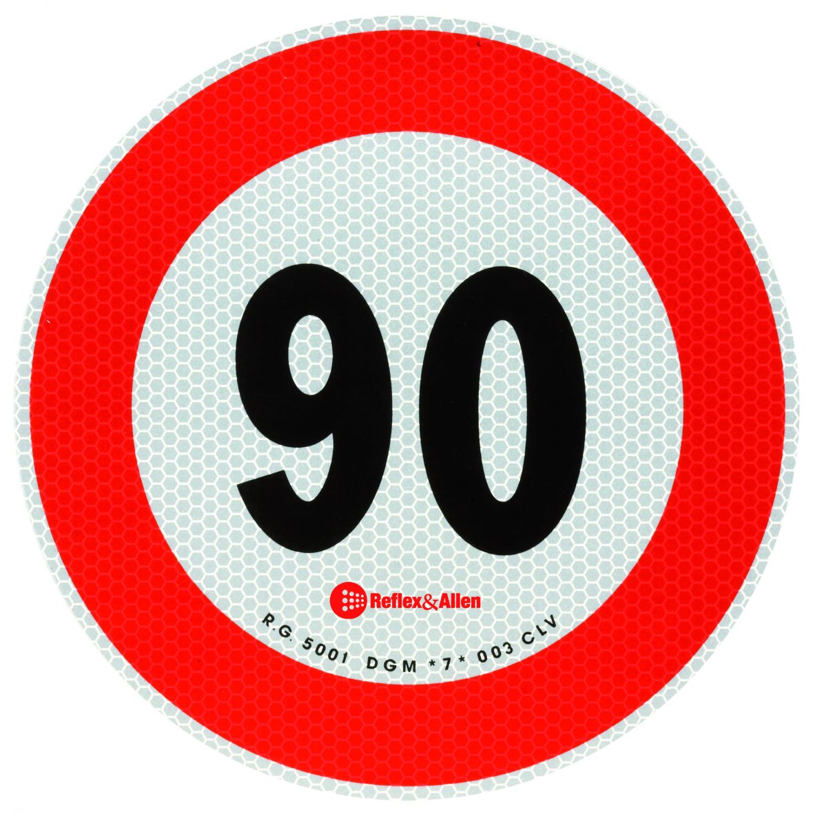 Plaque de vitesse 90 km/h (Autriche/Italie) Knott 411260.090