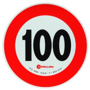 Plaque de vitesse 100 km/h (Autriche/Italie) Knott 411260.100