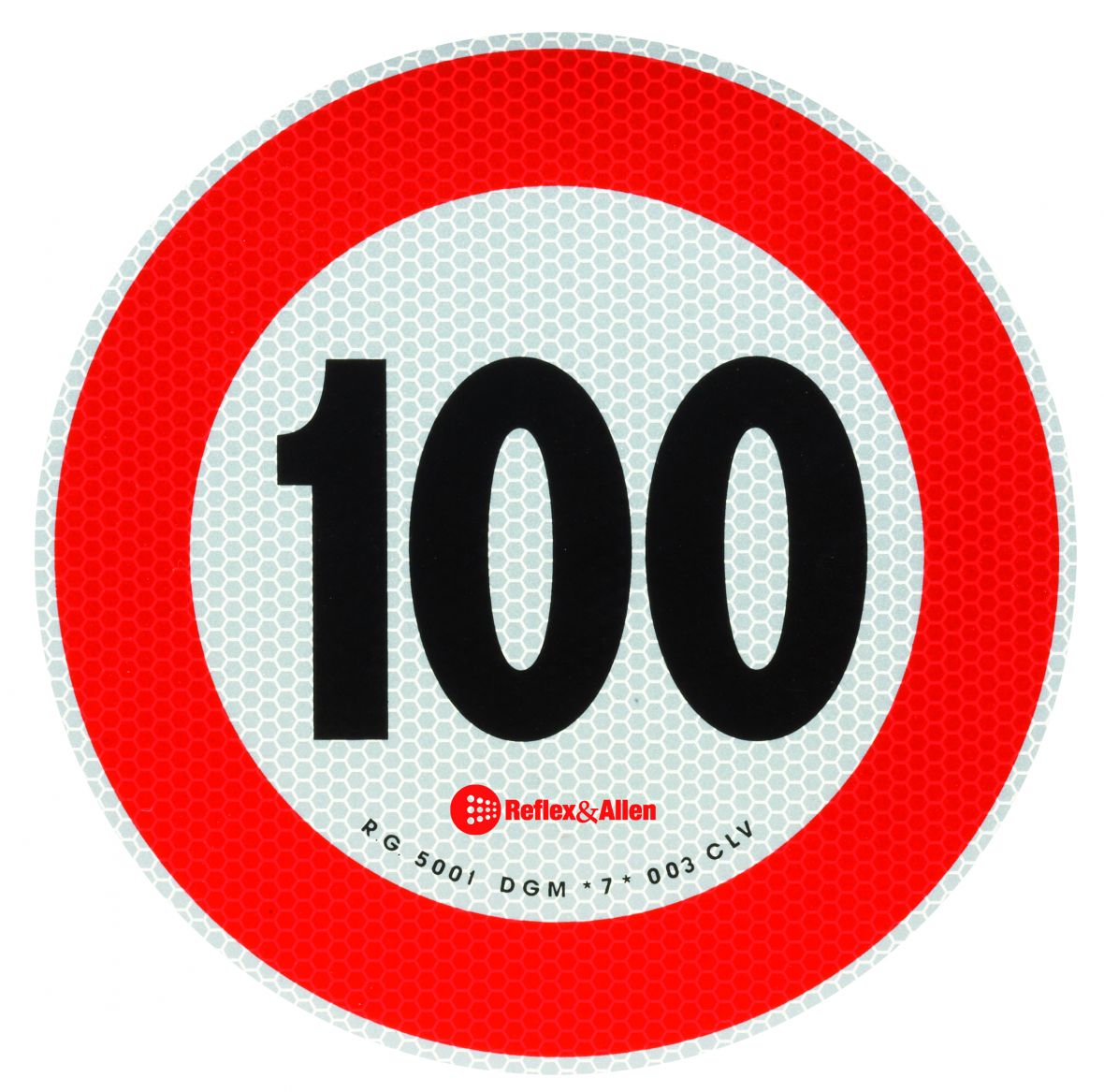 Plaque de vitesse 100 km/h (Autriche/Italie) Knott 411260.100