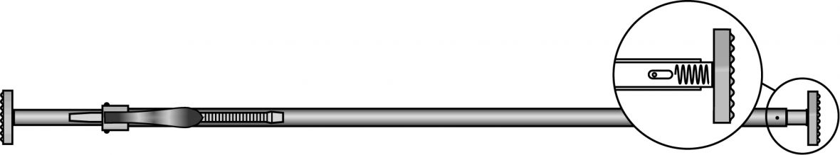 Barre de blocage aluminium Ø 38 mm Knott 412154.001