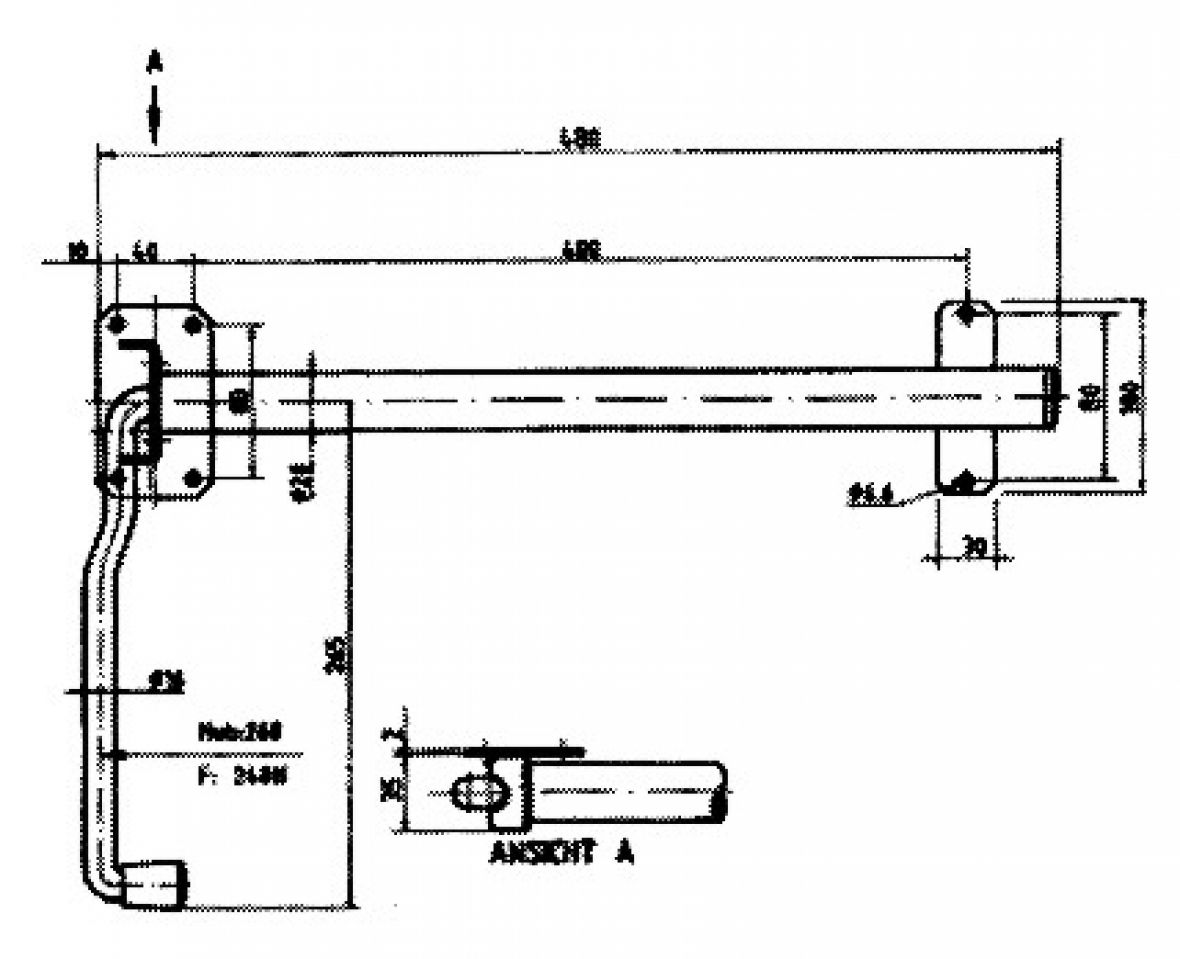 Türfeststeller zingué Knott 412948.001