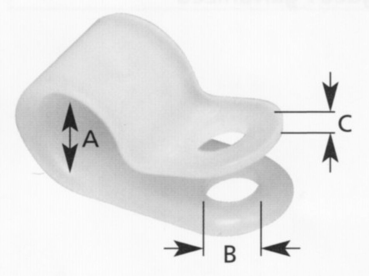 Bride câble plastique 9,5 mm Knott 413050.001
