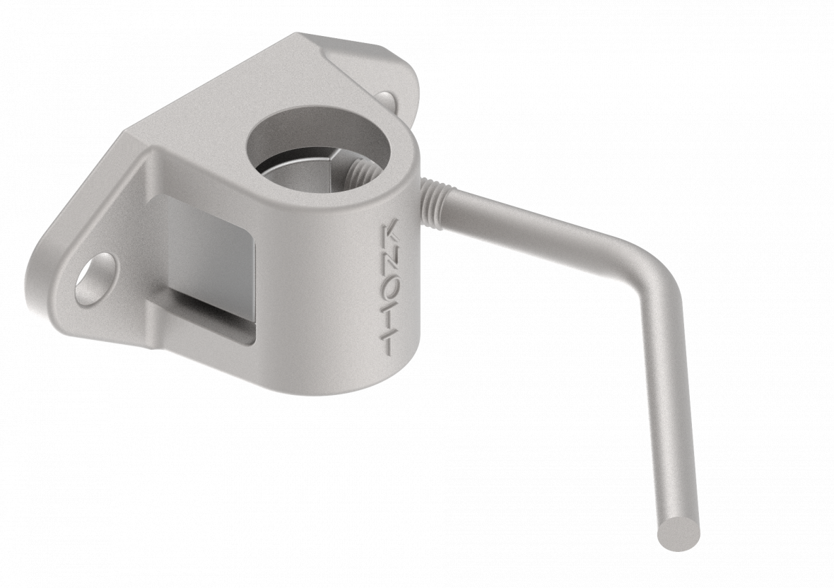 Support roue jockey pour tube Ø35mm Knott 415241.001