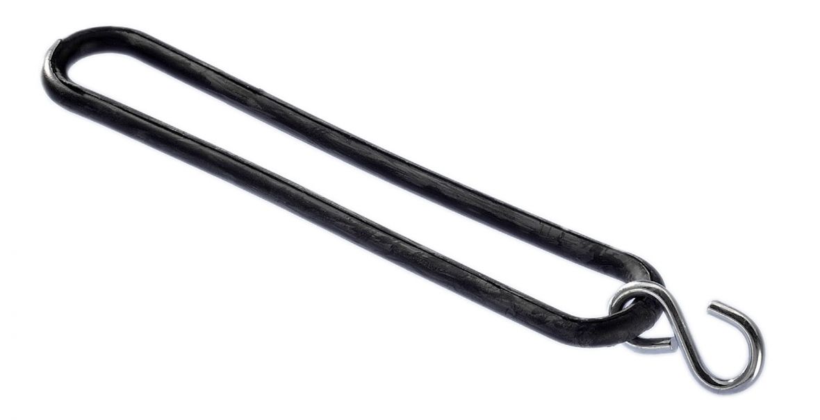 Anneau de tension caoutchouc noir EPDM avec crochet S Knott 417475.001