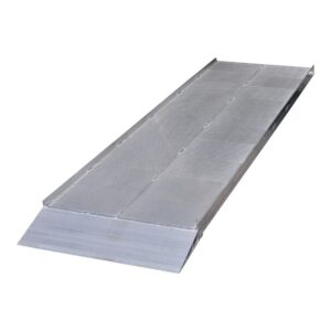 Alurampe — Maße: L=2400 B=700 H=75 mm; Innenmaß: 670 mm; Auffahrtshöhe min/max: 623/692 mm; Tragkraft kg: 750 Knott 417806.001