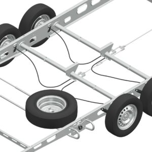 Support roue de secours pour caravane Knott 421241.001