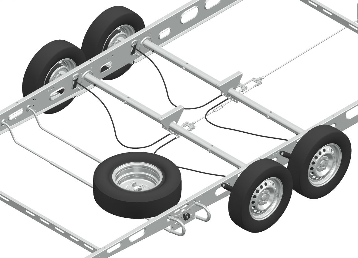 Support roue de secours pour caravane Knott 421241.001