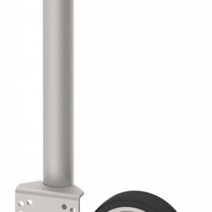 Roue jockey galvanisé avec manivelle plastique Knott 424197.001
