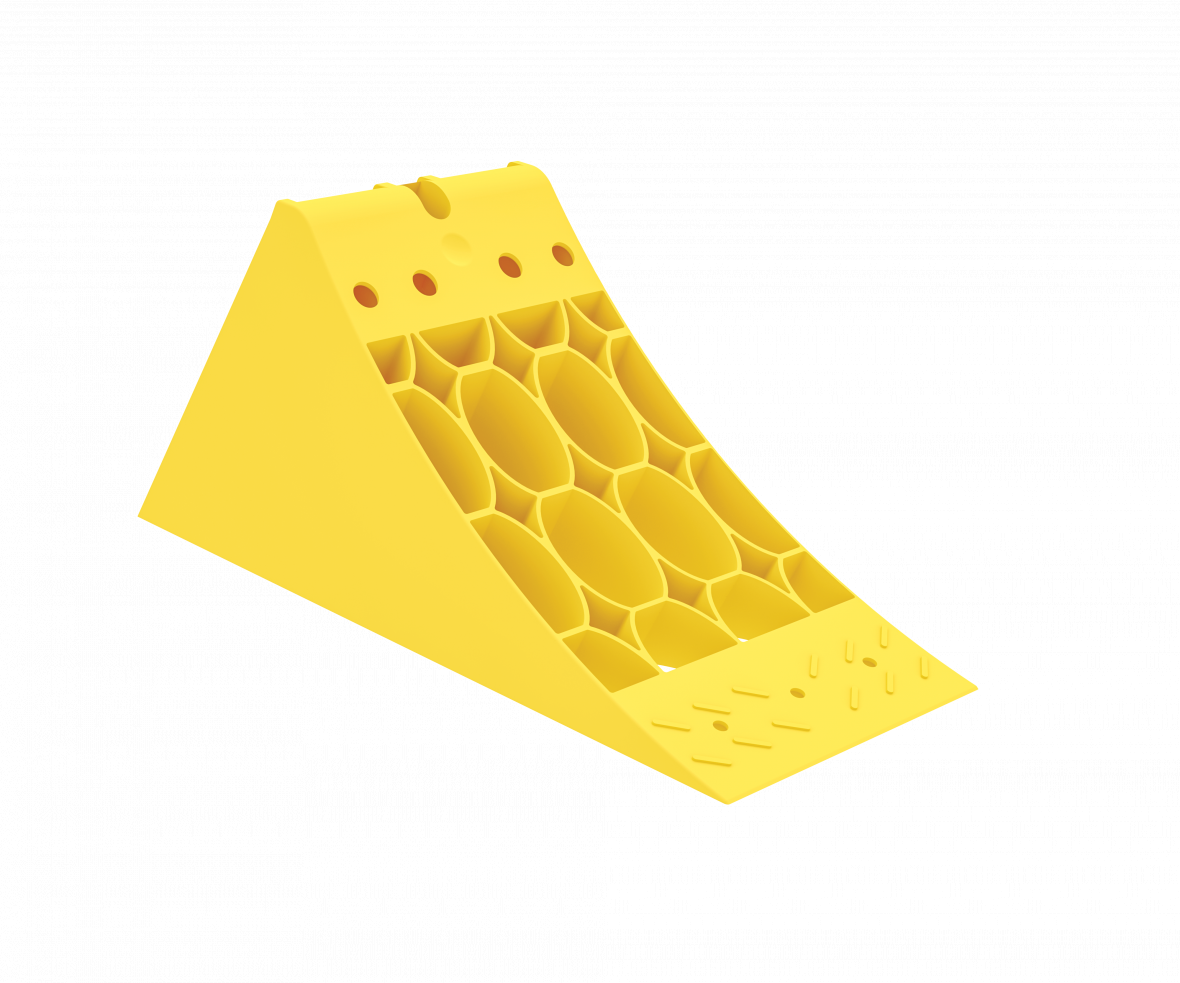 Cale de roue G36 plastique jaune 336 mm Knott 425762.001